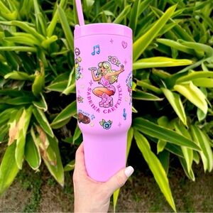 Custom 40oz Pink Pop Princess Tumbler Sabrina Carpenter Inspired Espresso Girlie
